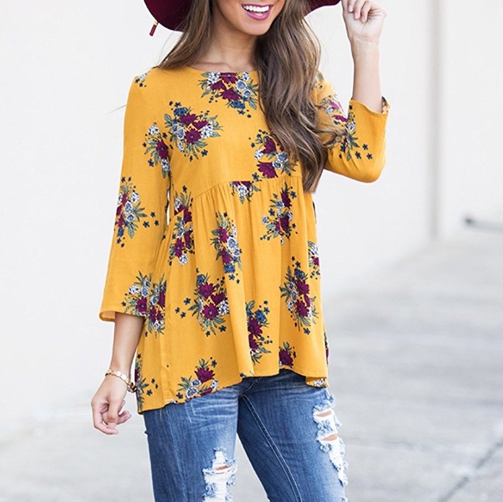  Floral Print Tunic - Picture 2 of 7